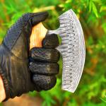 Personalized Damascus Steel Ulu Knife for Chefs