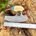 Personalized Damascus Steel Ulu Knife for Chefs