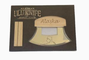 Alaskan ULU Knife with Etched Stainless Steel Blade