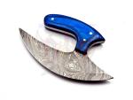 Custom Handmade Damascus Ulu Kitchen Knife