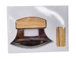 Ulu Knife with Wooden Stand - Great Gift Idea