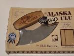 Alaska ULU Knife with Stand and Birch Handle