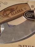 Alaska ULU Knife with Stand and Birch Handle
