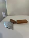 Alaska Etched Ulu Knife with Display Stand