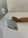 Alaska Etched Ulu Knife with Display Stand