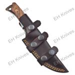 Damascus Steel ULU Pizza Cutter with Sheath