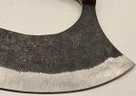 Ulu Knife with Steel Blade and Wooden Handle
