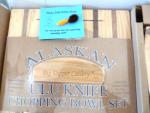 Alaska Ulu Knife Set with Chopping Bowl & Claws