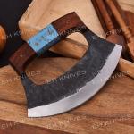 D2 Steel Vintage Alaskan Ulu Kitchen Knife