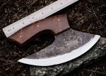 Personalized Carbon Steel Alaskan Ulu Knife with Sheath