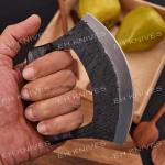 D2 Steel Vintage Alaskan Ulu Kitchen Knife