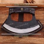 D2 Steel Vintage Alaskan Ulu Kitchen Knife
