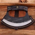 D2 Steel Vintage Alaskan Ulu Kitchen Knife