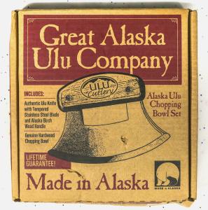 Alaska Ulu Knife and Chopping Bowl Set