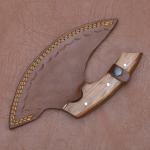 Rosewood & Olive Handle Ulu Knife