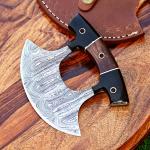 Handmade Damascus Steel Ulu Chef Knife