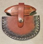 Custom Ulu Knife with Hardwood Handle and Sheath