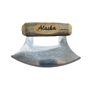 Vintage Alaska Ulu Knife with Antler Handle