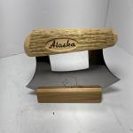 Alaska Ulu Knife with Wood Handle - 6" Blade