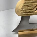 Alaska Ulu Knife with Wood Handle - 6" Blade