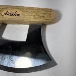 Alaska Ulu Knife with Wood Handle - 6" Blade