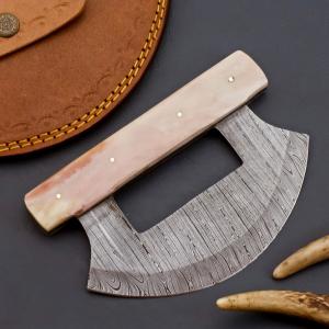 Alaskan Hand Forged 6" Damascus Ulu Knife