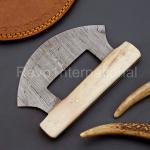 Alaskan Hand Forged 6" Damascus Ulu Knife