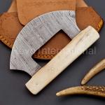 Alaskan Hand Forged 6" Damascus Ulu Knife