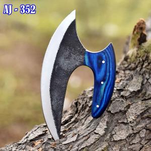 Alaskan Ulu Pizza Cutter with Belt Sheath