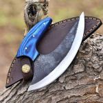 Alaskan Ulu Pizza Cutter with Belt Sheath