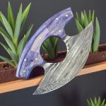 Set of 3 ULU Knives with Damascus Steel Blades