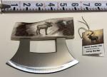 Custom Ulu Knife with Moose Antler Handle
