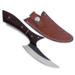 Custom Hand Forged Alaskan Ulu Knife with Sheath