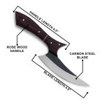 Custom Hand Forged Alaskan Ulu Knife with Sheath