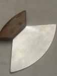 Alaska Ulu Knife with Wood Handle and Engraving