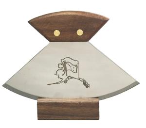 6" Alaskan Ulu Knife with Walnut Handle