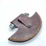 Huntlux Alaskan ULU Knife with Leather Sheath