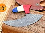 Handmade Damascus Steel Chef Ulu Knife 1909