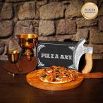 Viking Steel Ulu Pizza Cutter - Medieval Design