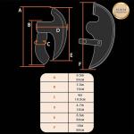 Viking Steel Ulu Pizza Cutter - Medieval Design