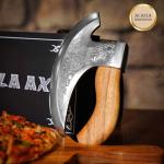 Viking Steel Ulu Pizza Cutter - Medieval Design