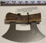 Custom Ulu Knife with Moose Antler Handle