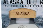 Alaskan Ulu Knife with Stand and Bear Design