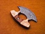 Custom Handmade Damascus Ulu Chef Knife