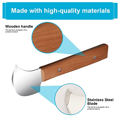 One-Handed Ulu Rocker Knife for Easy Cutting