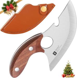 TIVOLI Handmade 5-Inch Ulu Knife with Sheath