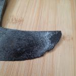 Primitive Ulu Knife with Wood Handle