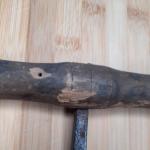 Primitive Ulu Knife with Wood Handle