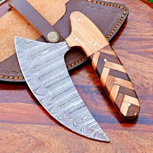 Alaskan Ulu Knife Pizza Cutter - Hand Forged