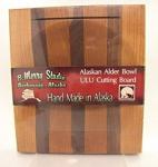Alaska Ulu Alder Walnut Chopping Bowl Board